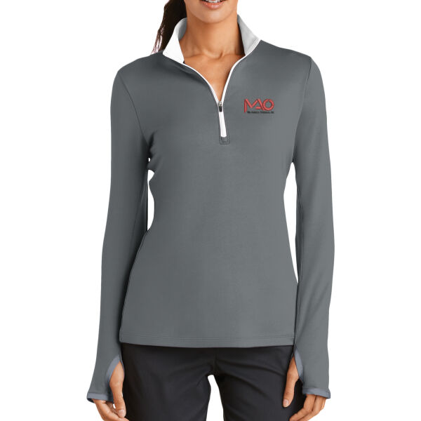   - Ladies Dri FIT Stretch 1/2 Zip Cover Up Thumbnail
