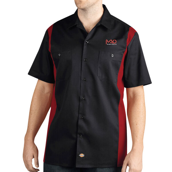   - Men's Two-Tone Short-Sleeve Work Shirt Thumbnail