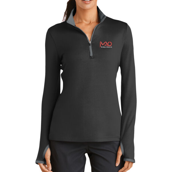   - Ladies Dri FIT Stretch 1/2 Zip Cover Up  Thumbnail